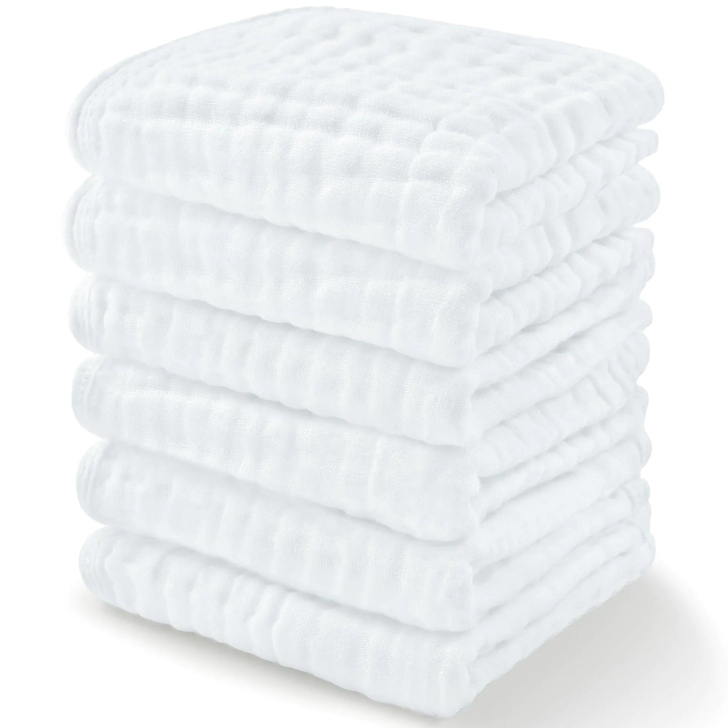 Baby Washcloths Muslin Cotton Baby Towels 6 Pack