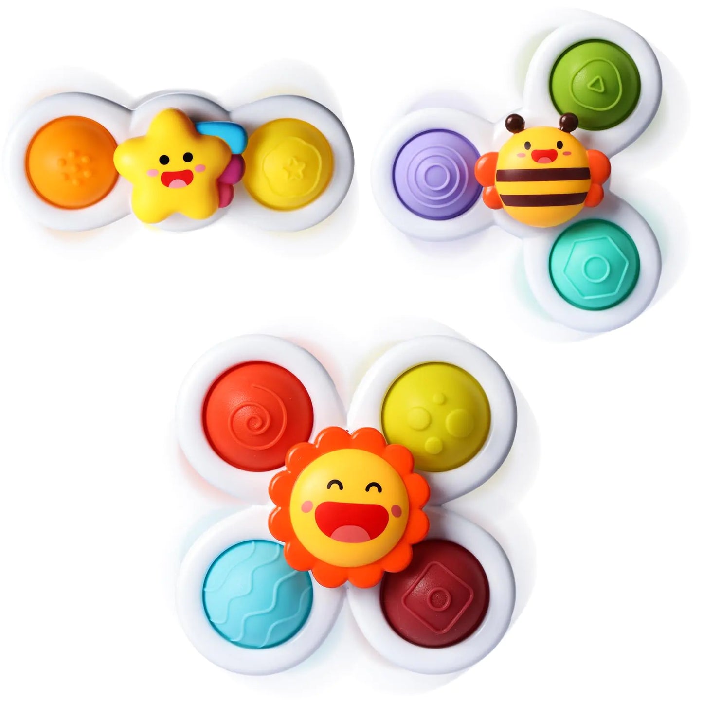 3PCS Pop Suction Cup Spinner Toys