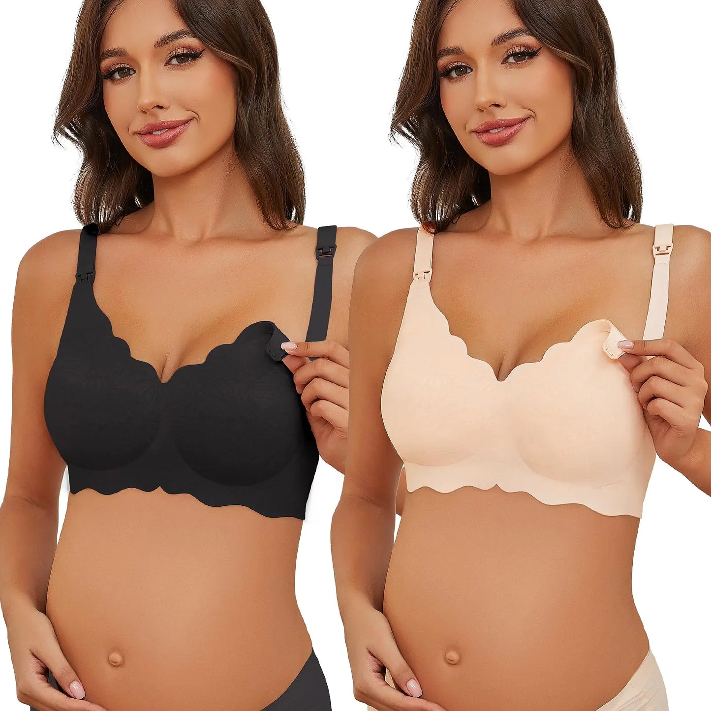 Floral Nursing Bras for Breastfeeding