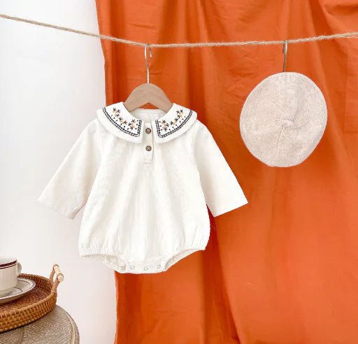 Spring Embroidered Baby Bodysuit (One Piece)