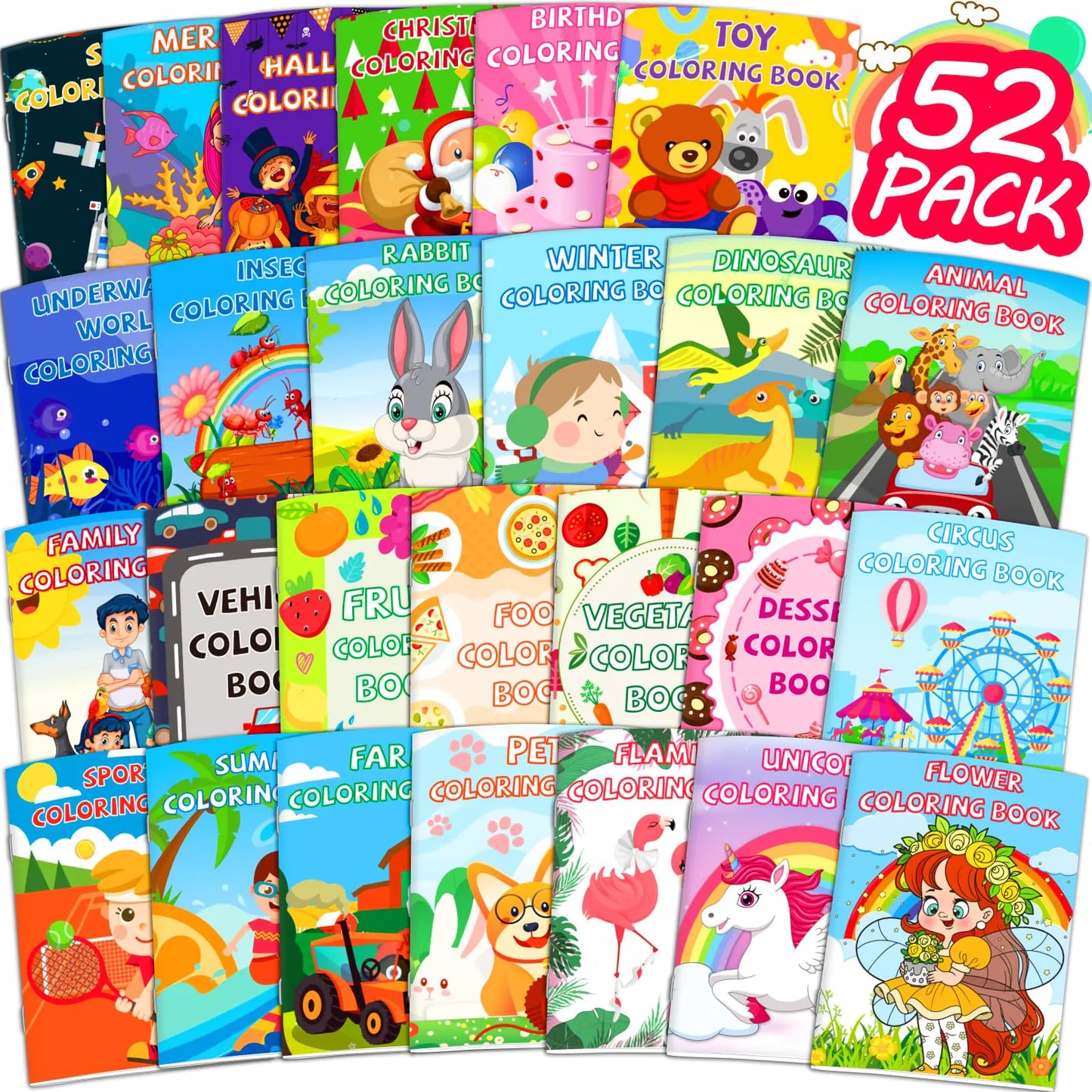 Glkuii 26Pack Coloring Books for Kids