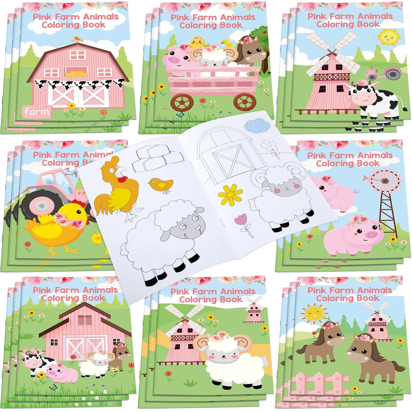 24 Pcs Mini Coloring Books