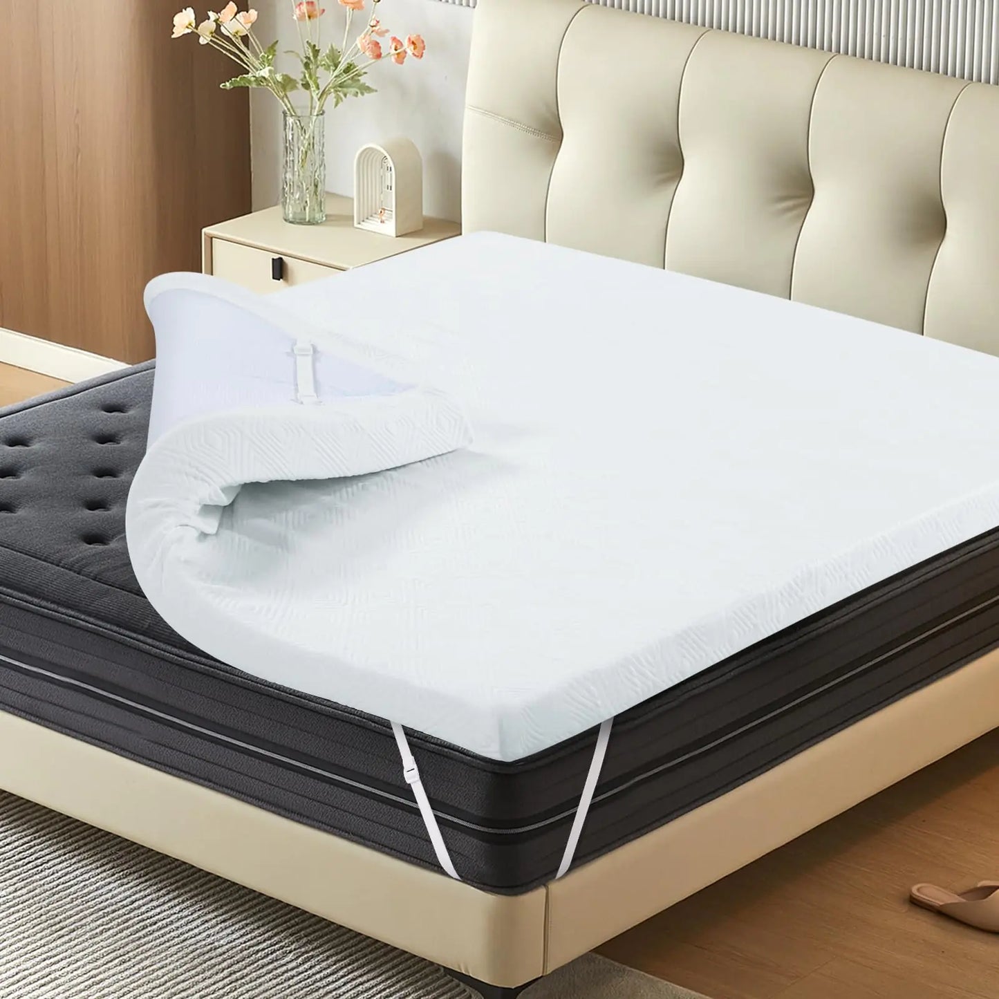 Memory Foam Mattress Topper 3 Inch