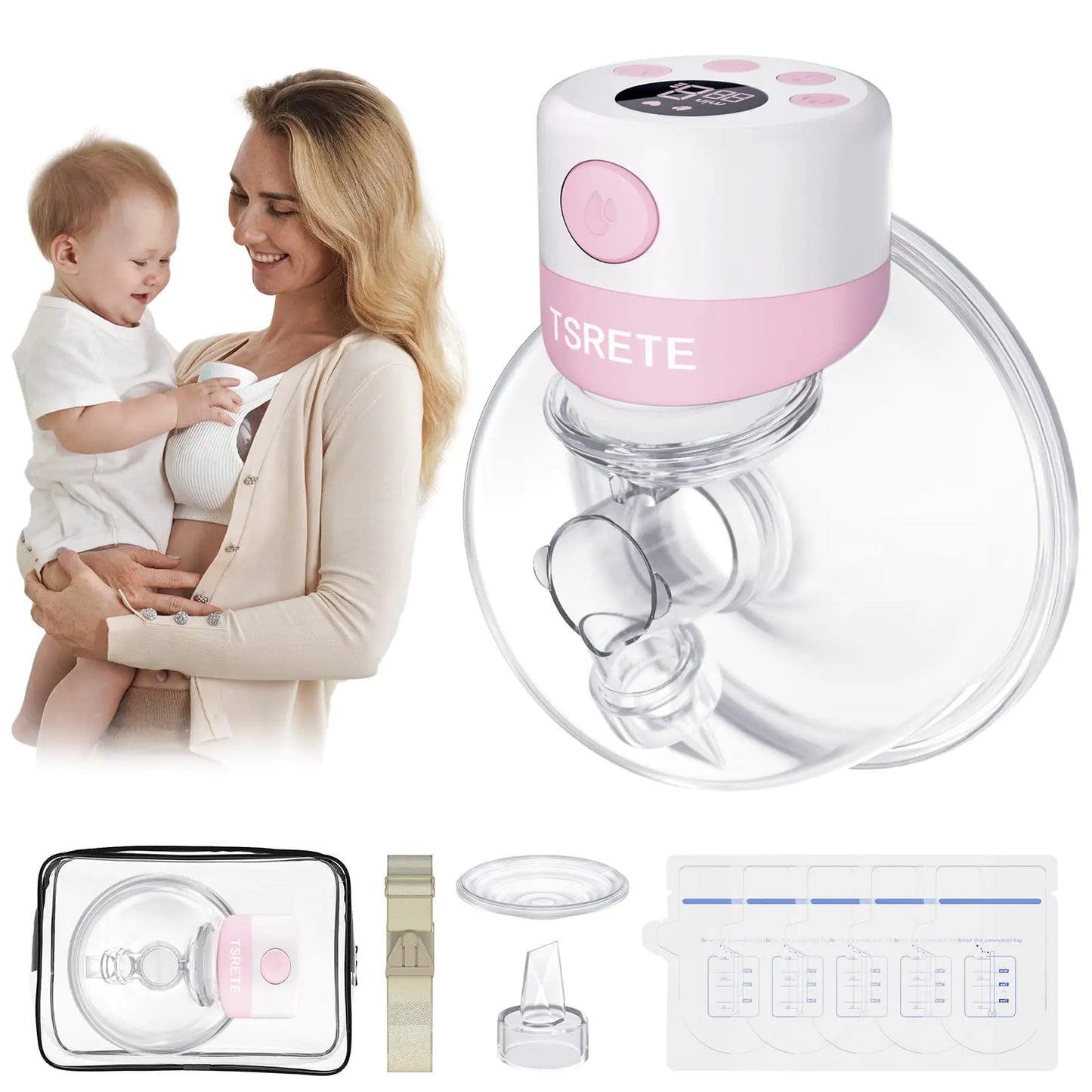 Electric Wearable Breast Pump Hands-Free