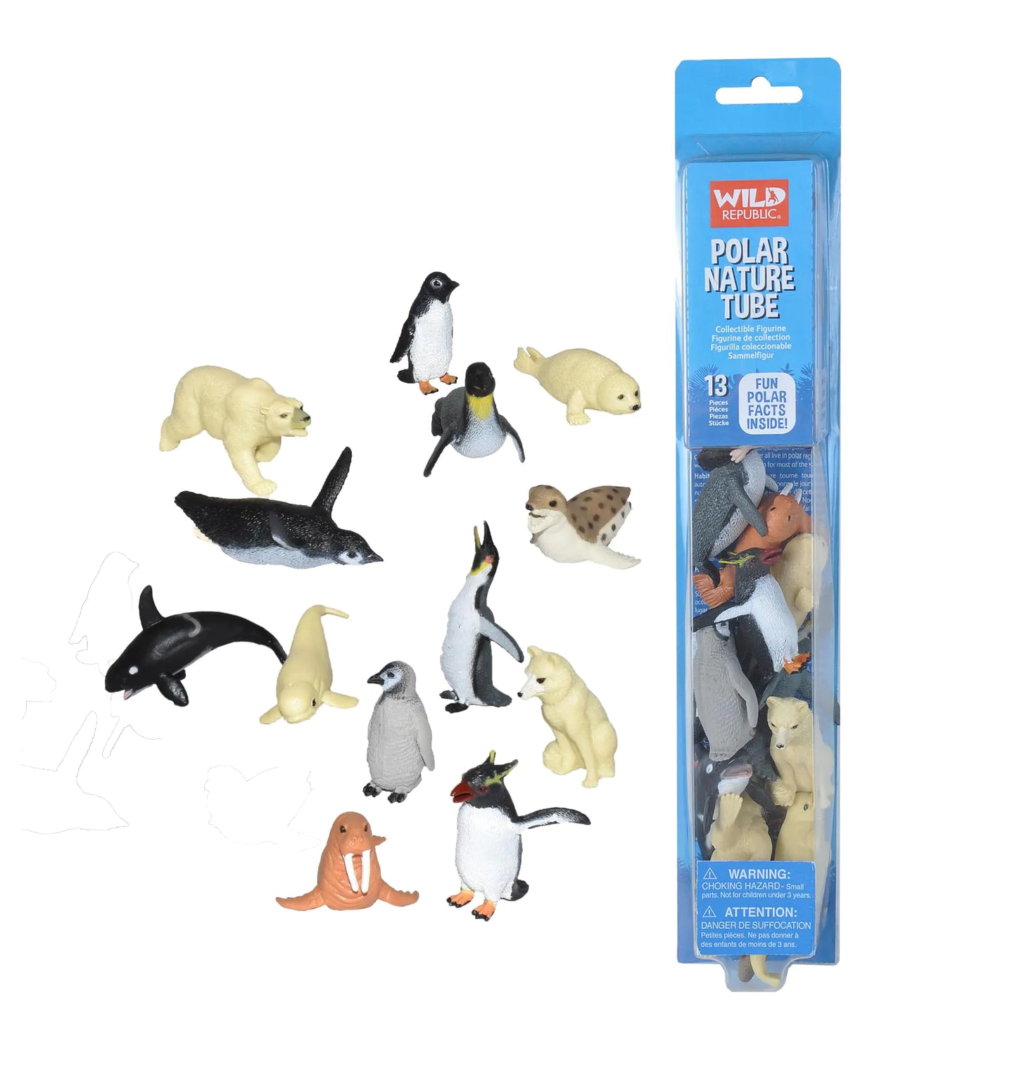 Tube Arctic Animals Kids Gifts Educational Toys