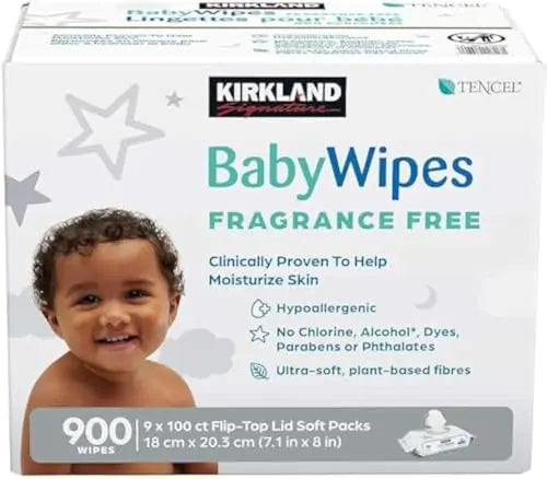 Fragrance Free Baby Wipes 900 Count