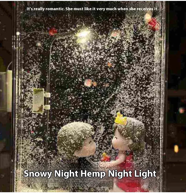 Magic Snowy Landscape Night Lights