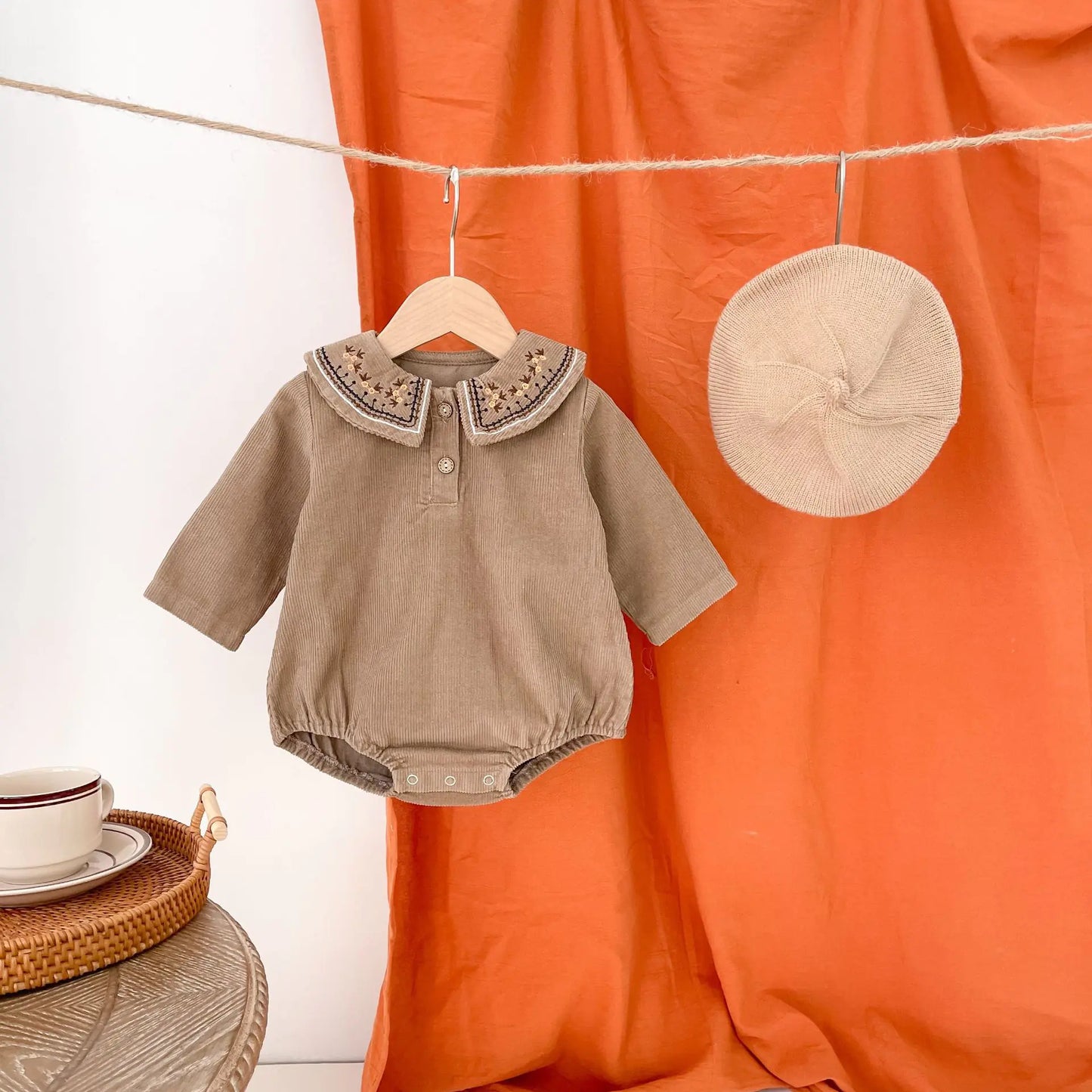 Spring Embroidered Baby Bodysuit (One Piece)