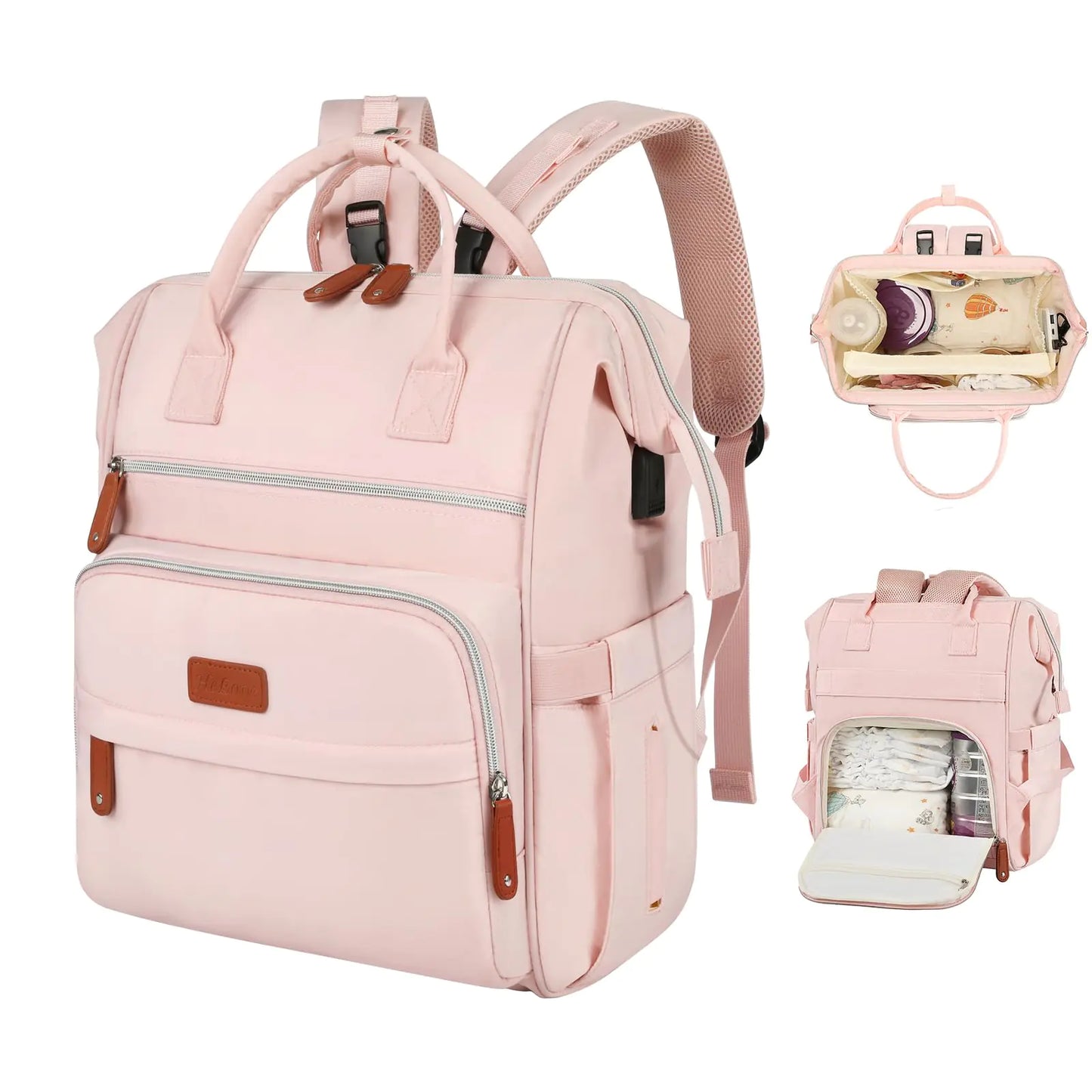 Diaper Bag Backpack With Changing Pad