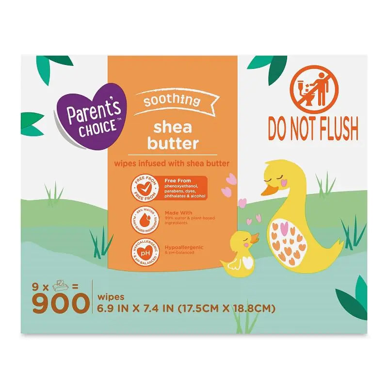 Parents Choice Butter Baby Wipes 900 Count