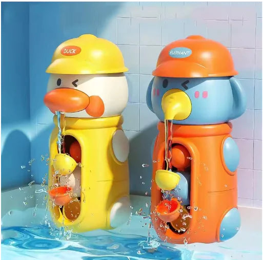 Baby Bath Toys – Cute Duck & Elephant Waterwheel