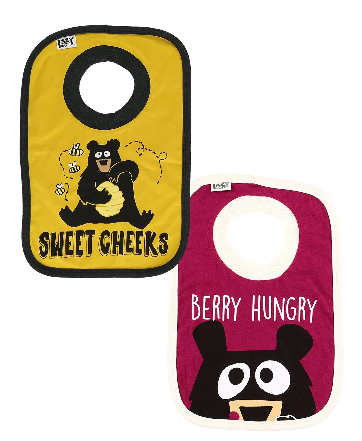 LazyOne Animal-Print Baby Bibs