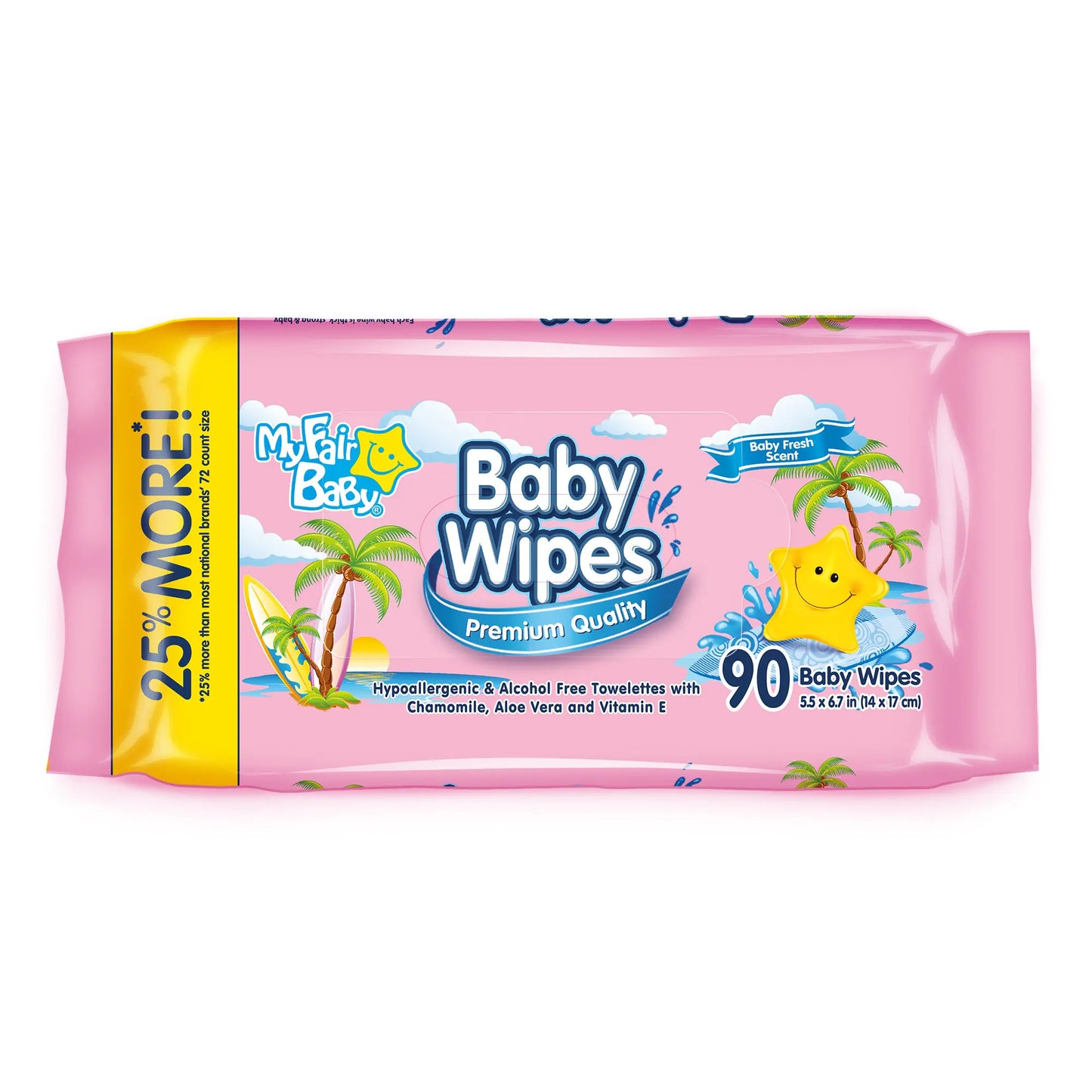 Premium Baby Wipes Pink 10486-24