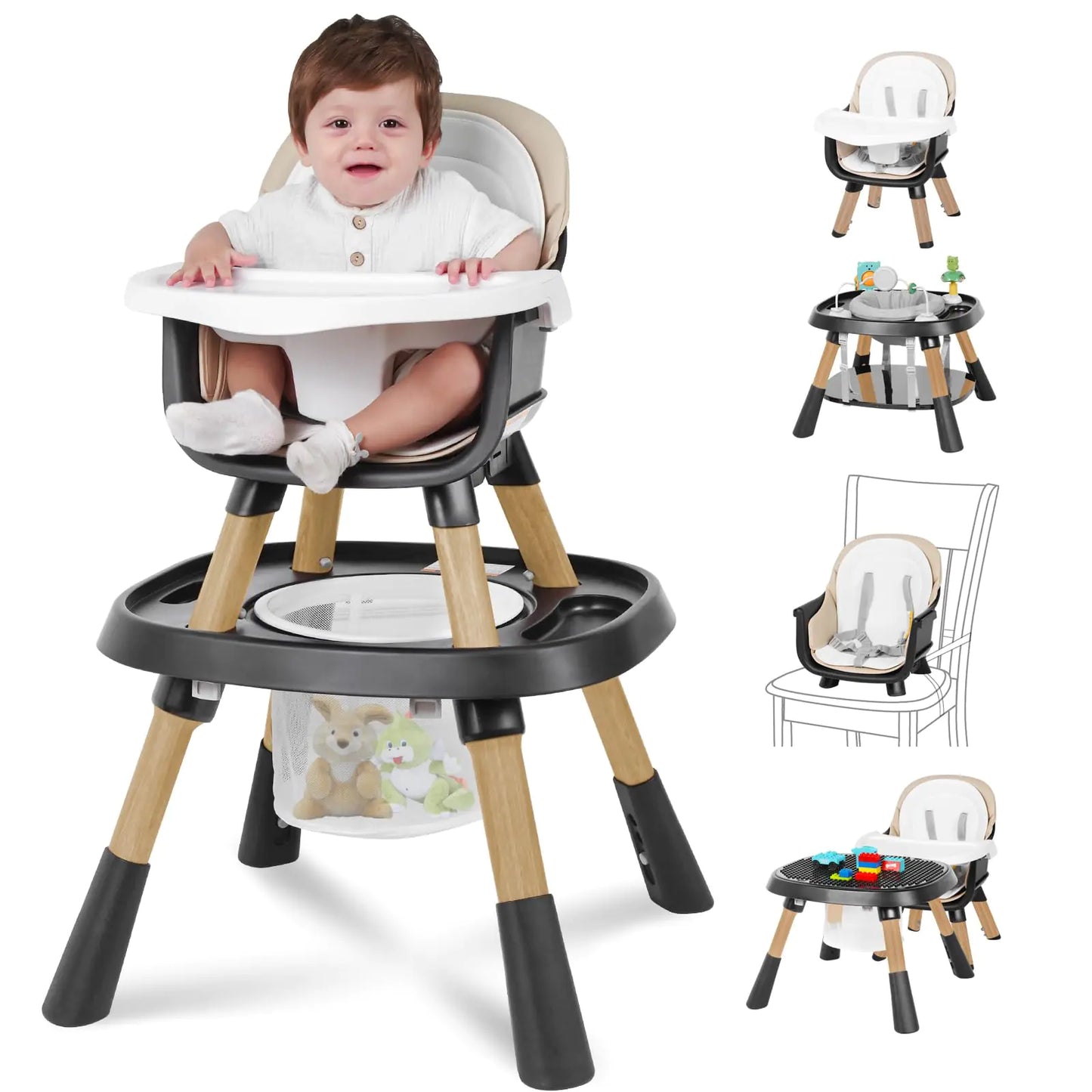 Baby High Chair 15 in 1 Convertible