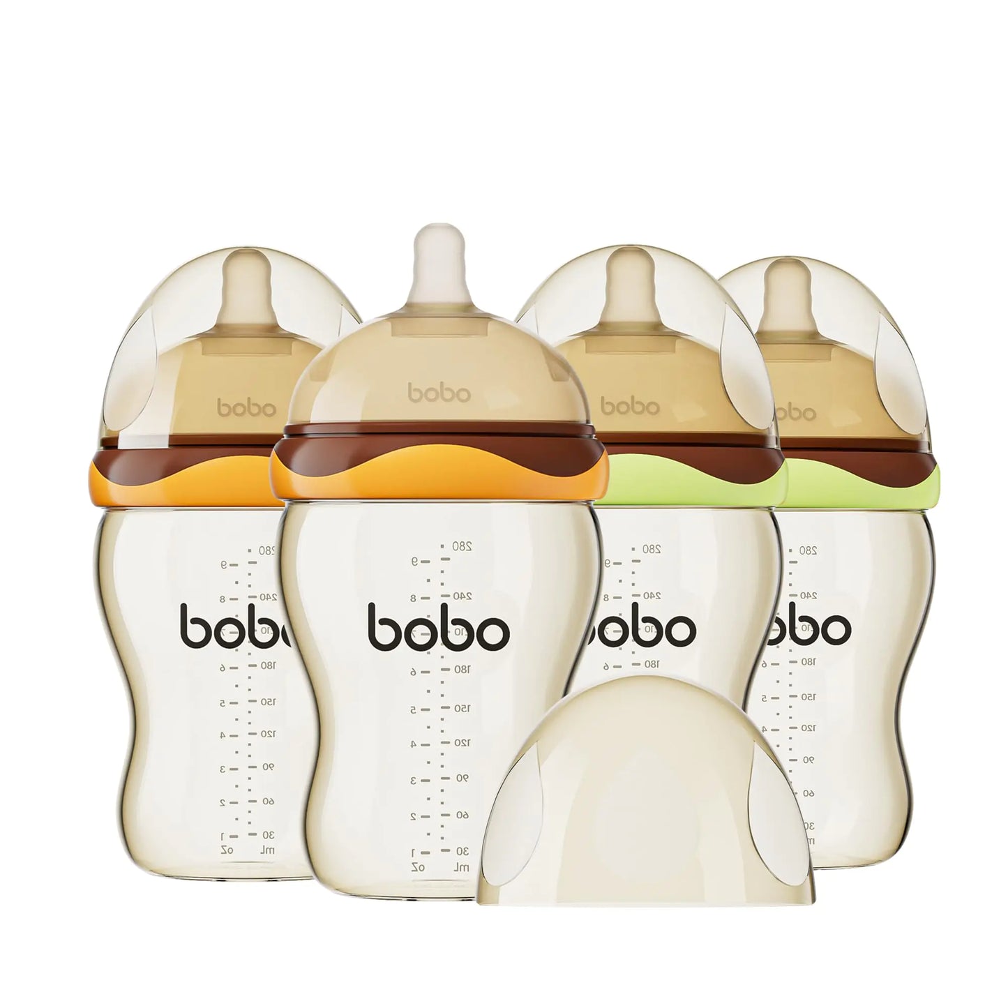 Newborn Wide Neck Baby Bottles with Slow Flow Breast