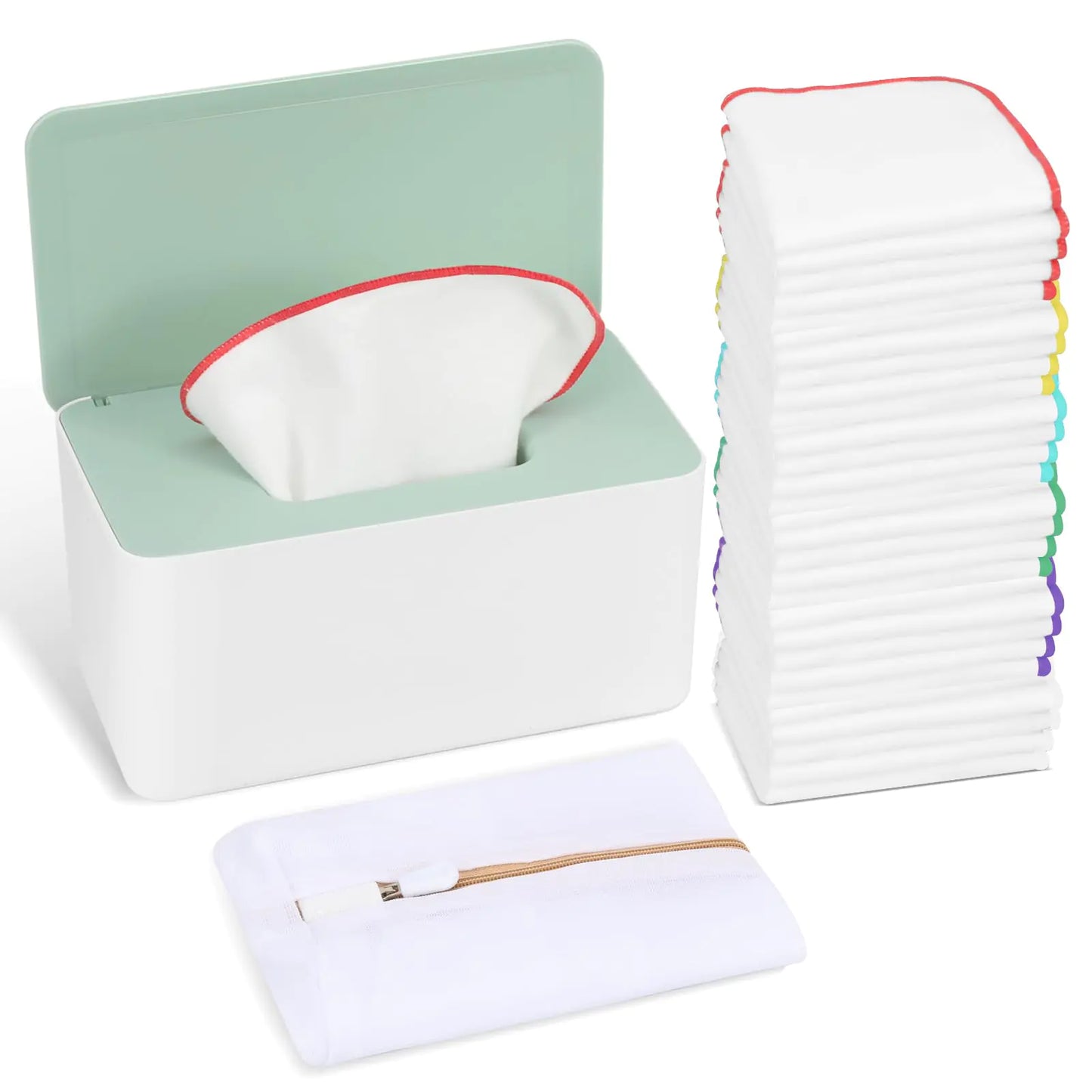 54 Packs Flannel Cloth Baby Wipes