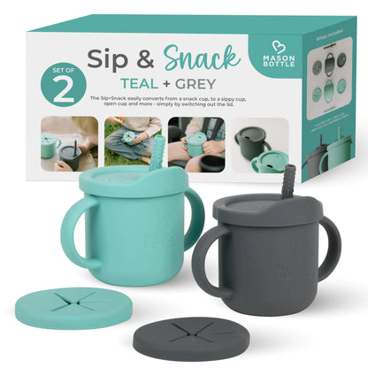 Mason Bottle Baby Training Cups (2-Pack)