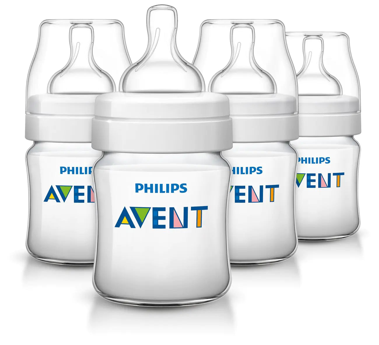 Avent Classic Plus Baby Bottles 4 Ounce (4 Pack)
