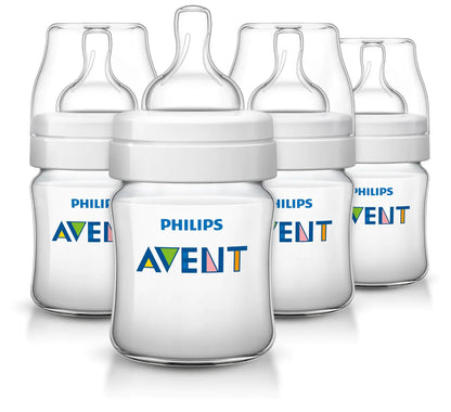 Avent Classic Plus Baby Bottles 4 Ounce (4 Pack)