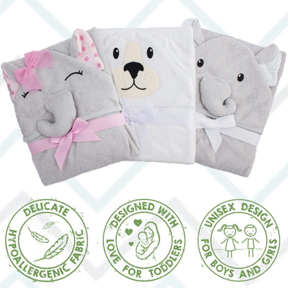 Hooded Baby Towels 33x33 Inch