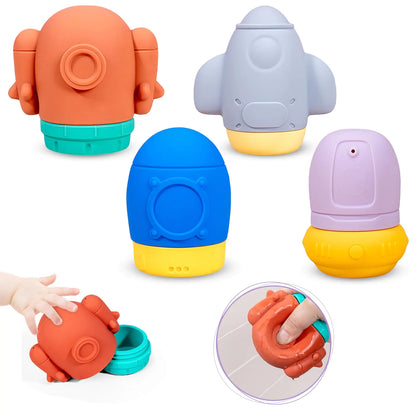 Baby Bath Toys iselyn Space Shaped Mold