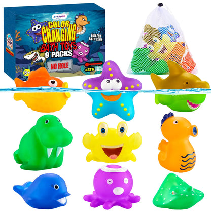 Color Changing No Hole Bath Toys for Kids