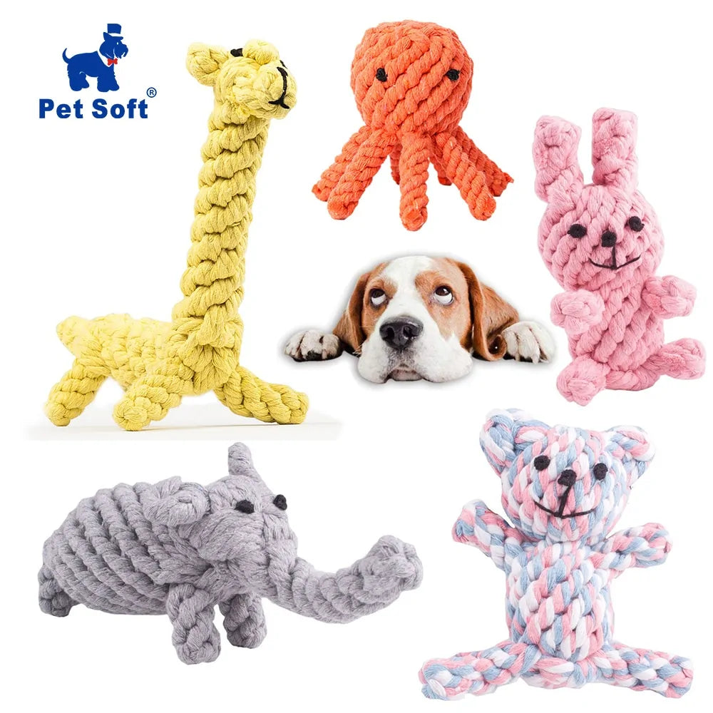 Animal Design Rope Toys