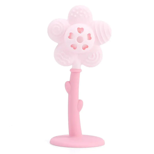 Generic 2 in 1 Sunflower Teether and Rattle Toy for Babies