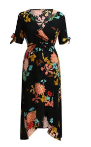 Women's Maternity Wear Floral Dress
