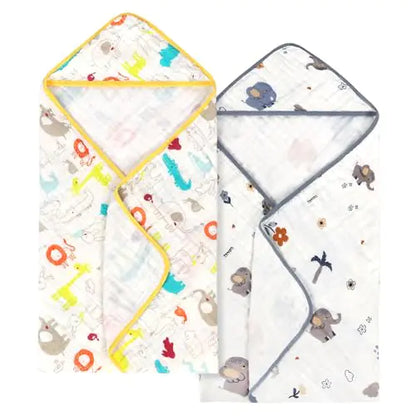 Baby Bath Towels 100% Muslin Cotton