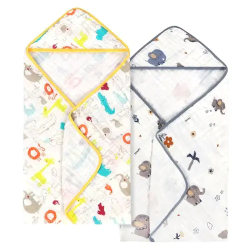 Baby Bath Towels 100% Muslin Cotton