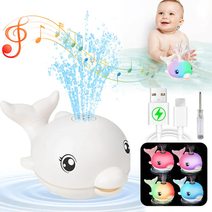 Rechargeable Baby Bath Toys Dolphin Spray
