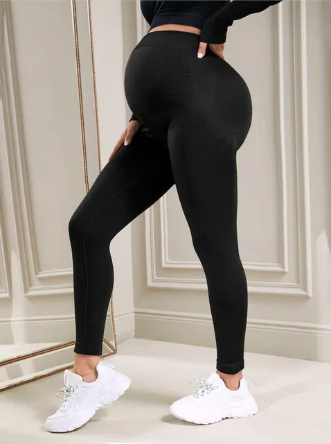 Elastic High Waist Maternity Leggings