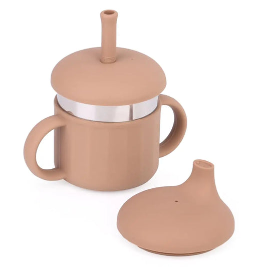 Silicone Training Stainless Steel Kid Cups