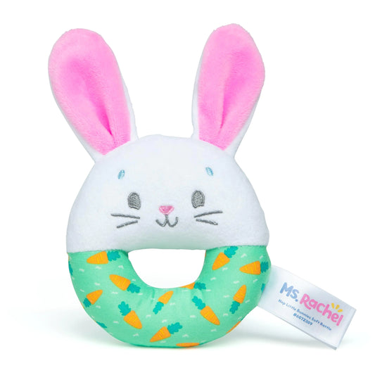 Official Hop Little Bunnies Soft Rattle Toy