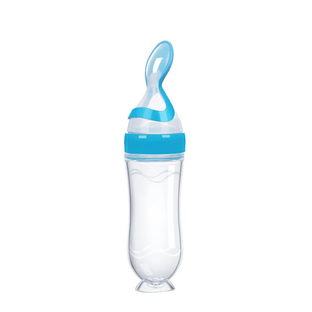 Squeezing Feeding Bottle Silicone Newborn Baby