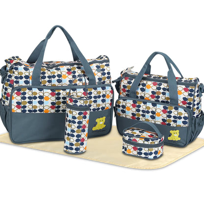Diaper Bag Tote Set 5PCS