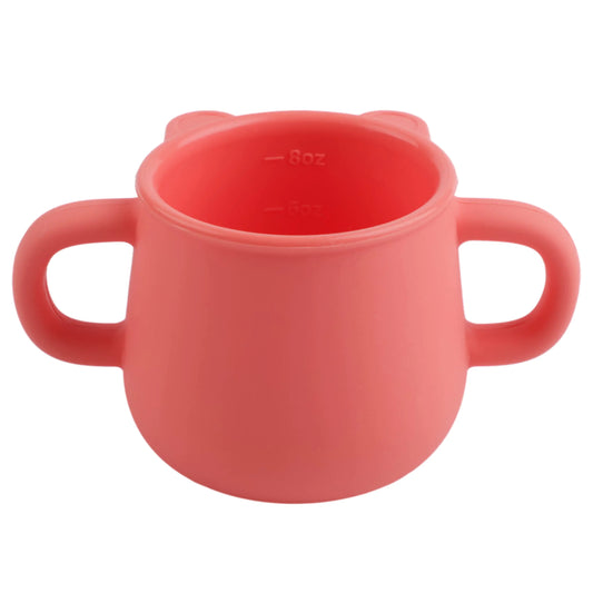 Silicone Toddler Cups - Open Cup for Baby with Handles
