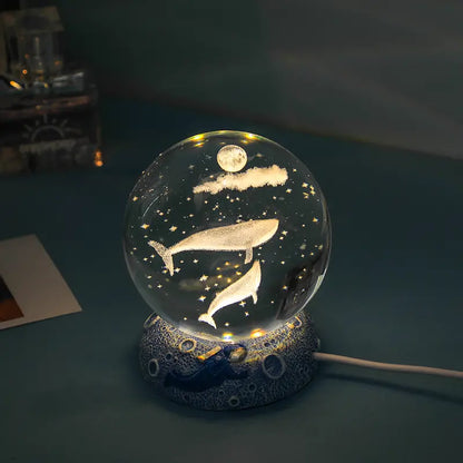 Ocean Series Crystal Ball Night Lights - Creative Gifts
