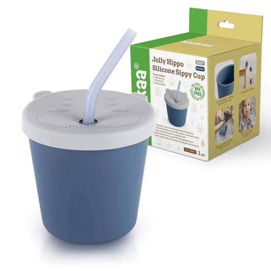 Baby Straw Cup Food Grade Silicone Baby Training Sippy Cups
