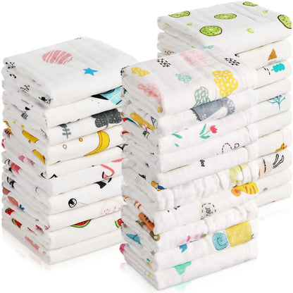 Muslin Baby Washcloths for Newborn
